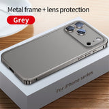 Full‑Coverage Snap Magnetic Alloy Frame Case for iphone