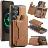 Magnetic Leather Wallet Case for Samsung
