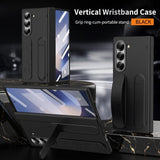 All‑in‑One Shell‑Film Case, Wristband Stand Hinge Pen Slot & Pen for Samsung Z Fold