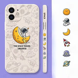 Creative Astronaut Silicone Soft Case for iphone